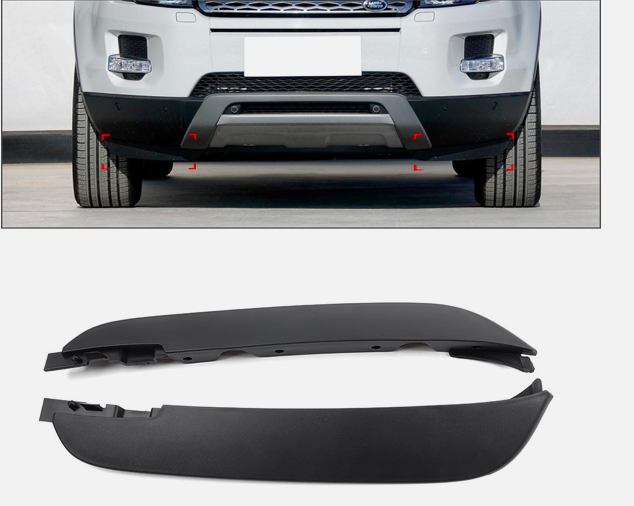 Front Lower Bumper Air Deflector, Range Rover Evoque L538, 2012 to 2015, Left Side   LR026537 Right Side LR026536